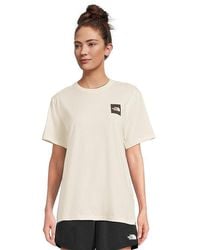 The North Face - Short Sleeve Box Half Dome T-Shirts Short Sleeve Pullover, Cotton - Lyst