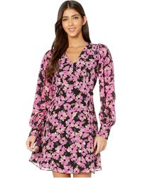 kate spade houndstooth chiffon dress