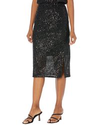 Vince Camuto Maxi Skirt With Side Slit - Black