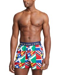 Polo Ralph Lauren - Exposed Waistband Knit Boxer - Lyst