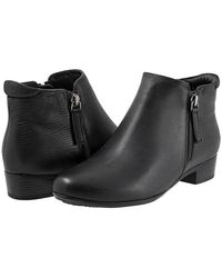 Trotters - Major Embossed Boots 7 M (B) Leather/Textile - Lyst