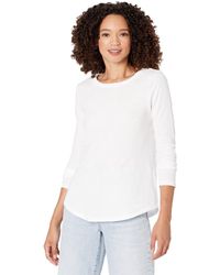 Madewell Cotswold Hills Shrunken Shirttail Re-sourced Cotton Tee in White
