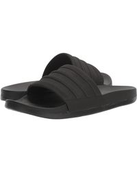 adidas black adilette slides