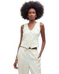Madewell - Button-Front Vest Top (Cake Batter) Clothing - Lyst