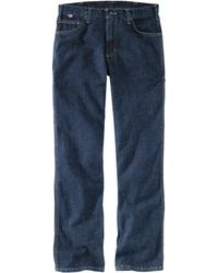 Carhartt Mens Big & Tall Flame Resistant Utility Denim Jean Relaxed Fit