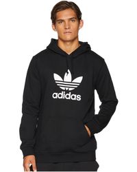 black trefoil hoodie