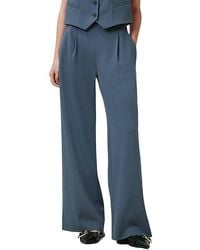 AllSaints - Aleida Wide Leg Trouser Casual Pants Uk 12 (Us 8) Elastane/Polyester/Viscose - Lyst