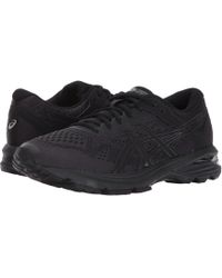 Asics Synthetic Gt 1000 6 Black Black Silver Running Shoes For Men Lyst