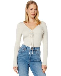 Madewell - Ibiza V-neck Cinched Slim Pullover - Lyst