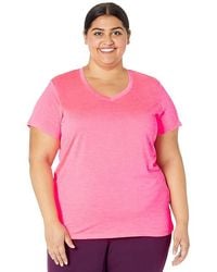 Under Armour - Ua Techtm Twist V-Neck Short Sleeve Pullover Punk//Metallic Xs (Us 0-2) Polyester - Lyst