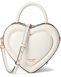 Kate Spade - Pitter Patter Smooth Leather 3-d Heart Crossbody - Lyst