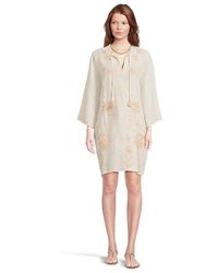 Johnny Was - Kimono Sleeve Relaxed Dress Dress, Linen - Lyst