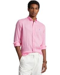 Polo Ralph Lauren - Classic Fit Long Sleeve Linen Shirt - Lyst