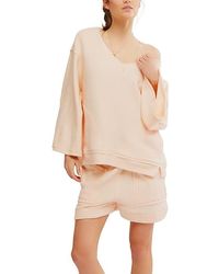 Free People - Day Off Pullover (Tender Peach) Pajama Sets - Lyst