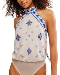 Free People - 1 Thing Bodysuit Jumpsuit & Rompers One Piece(4010) Lg 12) Polyester/Elastane - Lyst