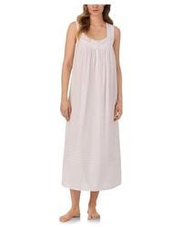 Eileen West - Cotton Woven Sleeveless Long Ballet Nightgown Clothing - Lyst
