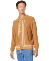 Madewell - Button-up Long-sleeve Sweater Polo - Lyst