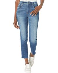 Kut From The Kloth - Reese High-rise Fab Ab Ankle Straight Raw Hem In Relieve - Lyst