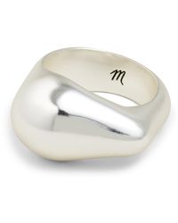 Madewell - Droplet Signet Band Rings - Lyst