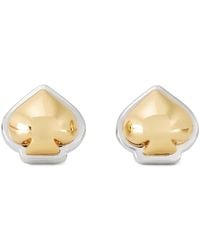 Kate Spade - Interlock Studs Earring, Brass - Lyst