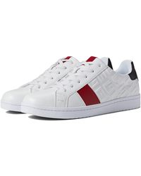 Guess Mens  Red Black GMTane Low Top Sneaker 