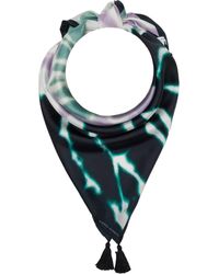 Rebecca Minkoff Swirl Tie-dye Silk Square - Green