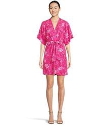 Lilly Pulitzer - Wisteria Elbow Sleeve V-Neck Dress, Rayon/Spandex - Lyst