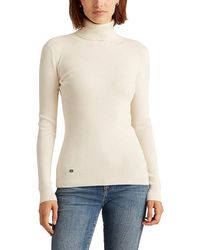 Ralph Lauren - Petite Turtleneck Sweater (Mascarpone Cream) Sweater - Lyst