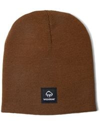 Wolverine Knit Cap W/ Woven Label - Brown