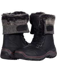 pajar gwen genuine shearling trimmed waterproof hiking boot