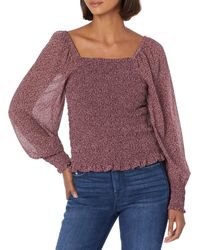Madewell - Lucie Bubble-sleeve Smocked Top In Cottage Garden - Lyst