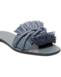 tory burch rope flat slide