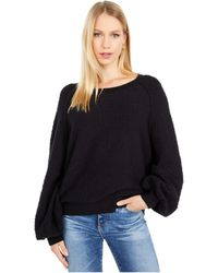Free People Found My Friend Pullover Sweater - Black