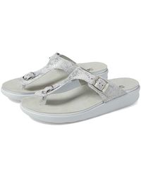 SAS - Sanibel Comfort Thong Sandal (Plata) Shoes - Lyst