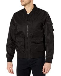 Varsity Bomber Trucker Jacket in Navy 