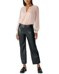 Sanctuary - Marine Leather Crop Trousers - Lyst
