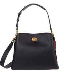COACH - Polished Pebble Leather Willow Shoulder Bag - Lyst