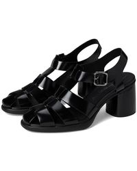 Ecco - Sculpted 55 Luxe Fisherman Heel Sandal Sandals, Leather - Lyst