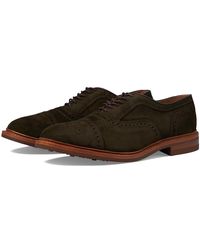 Allen Edmonds - Strandmok Cap Toes (Hunting Suede) Lace Up Wing Tip Shoes - Lyst