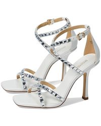 MICHAEL Michael Kors - Celia Strappy Sandal Shoes, Leather/Synthetic/Textile - Lyst