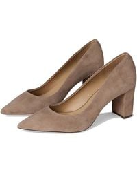 Ralph Lauren - Lanette Suede Block-Heel Pumps High Heels 6 B - Lyst