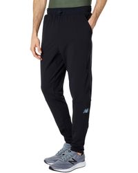 New Balance Fleece Q Speed Jogger Pant in Black for Men - Lyst
