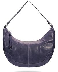 Frye - Melissa Cresent Hobo Shoulder Handbags, Canvas/Cotton/Leather - Lyst