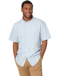 Johnston & Murphy - Short Sleeve Pineapple Print Shirt - Lyst