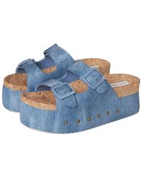 Steve Madden - Kali Sandals, Rubber/Suede - Lyst