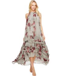 religion prosperity ruffle maxi dress