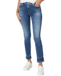 AG Jeans Mari High-rise Slim Straight In 16 Years Lithium - Blue