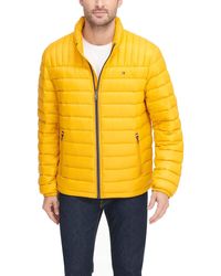 tommy hilfiger men's lightweight packable down bomber jacket