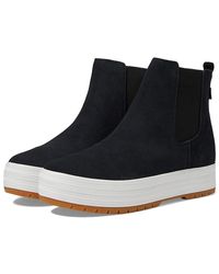 Keds - The Platform Chelsea Lug ( Suede) Boots - Lyst