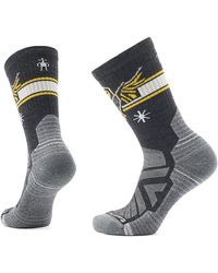 Smartwool - Hike Light Cushion Hoo Who Crew Socks (Charcoal) Crew Cut Socks Shoes - Lyst